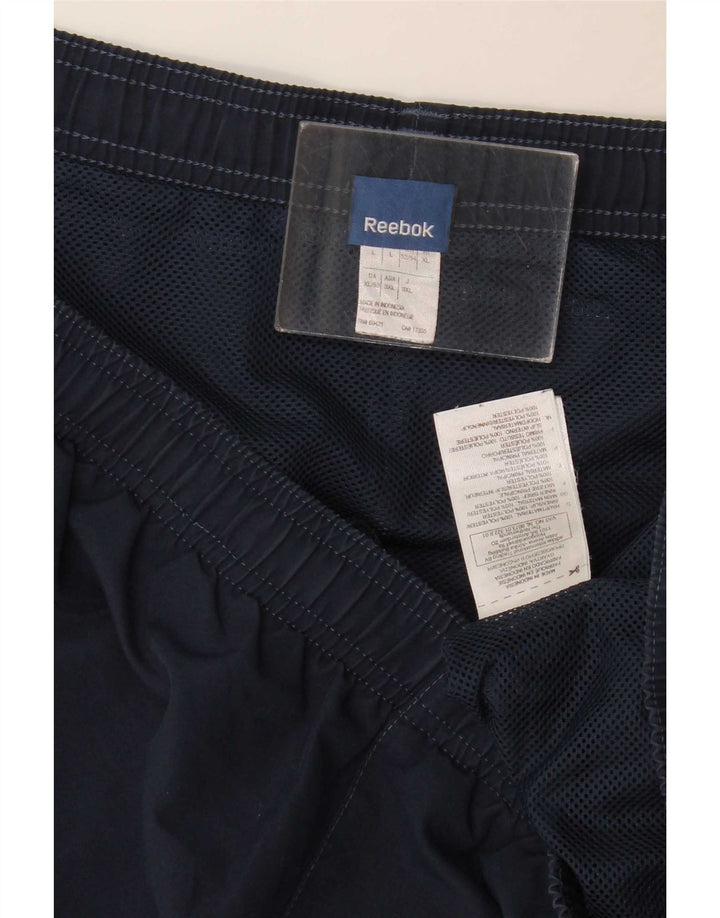 Reebok Short de sport homme grand bleu marine polyester