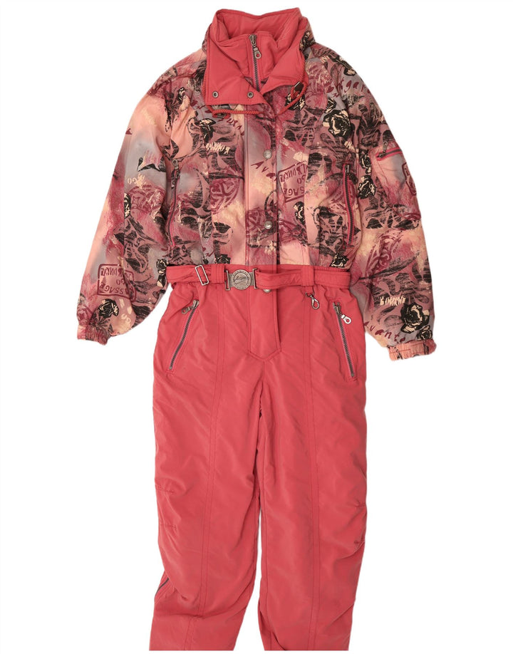 Killtec Combinaison de ski à capuche graphique pour femme UK 12 Rose moyen floral