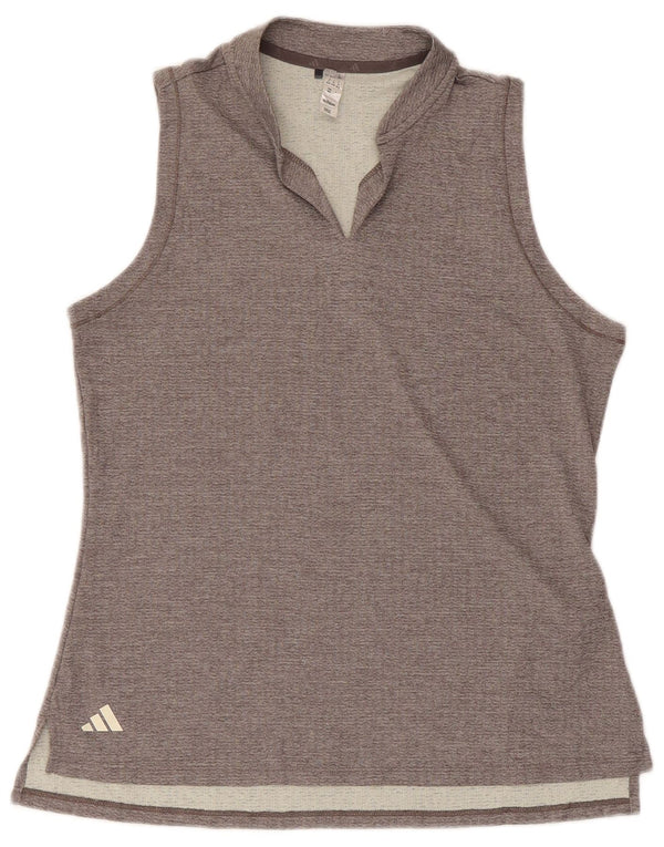 Adidas Débardeur Femme UK 12/14 Gris Moyen Polyester