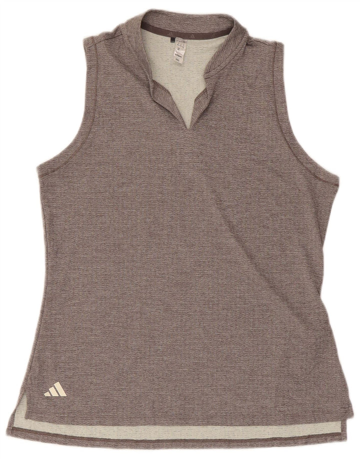 Adidas Débardeur Femme UK 12/14 Gris Moyen Polyester