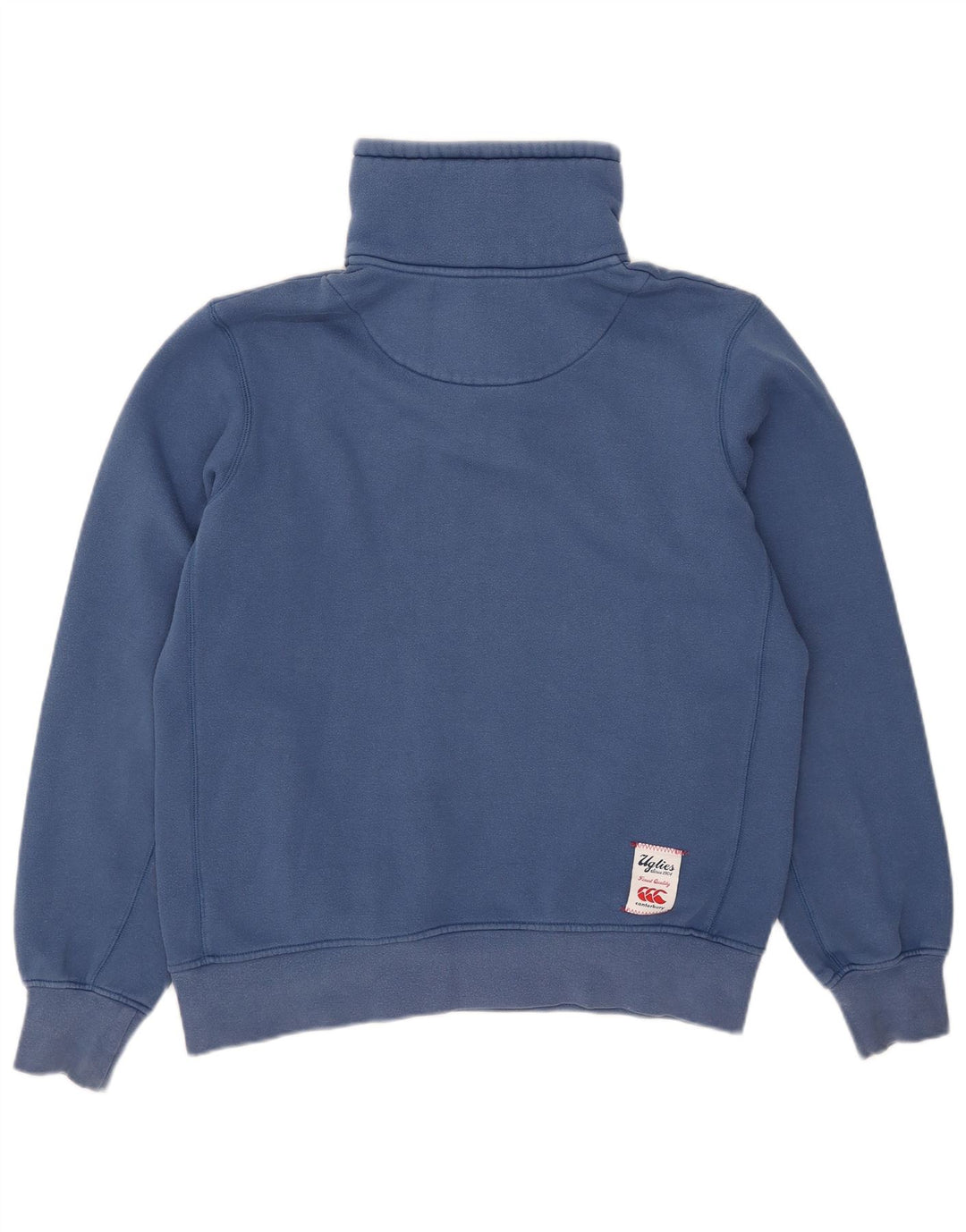 Canterbury Sweat-Shirt Col Boutonné Homme Bleu Moyen Coton