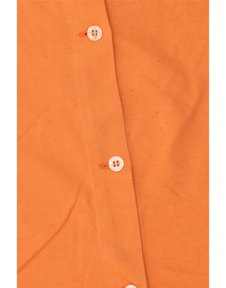 SERGIO TACCHINI Chemisier à manches courtes pour femme UK 14 Orange moyen