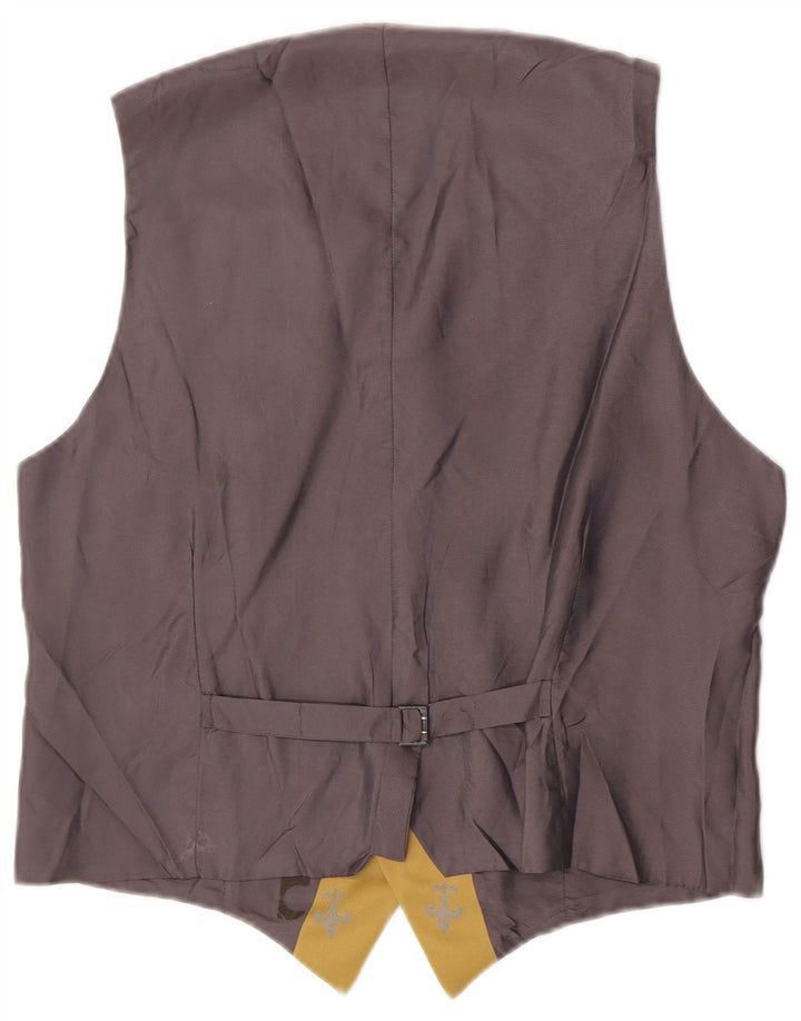 Gilet vintage à motif abstrait pour homme, Ikat jaune moyen