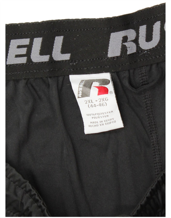 RUSSELL ATHLETIC Short de sport Dri-Power pour homme 2XL Noir Polyester