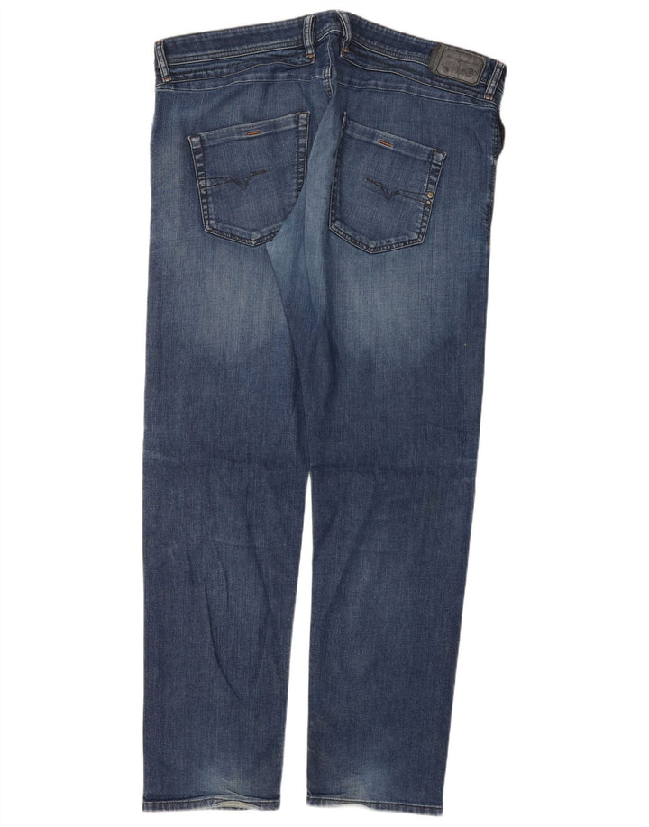 DIESEL Jean Homme Belther Regular Slim Fuselé W40 L32 Bleu Coton