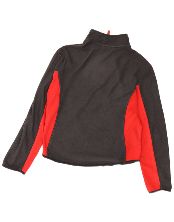 Marks & Spencer Veste polaire pour femme UK 12 Polyester color block rouge moyen