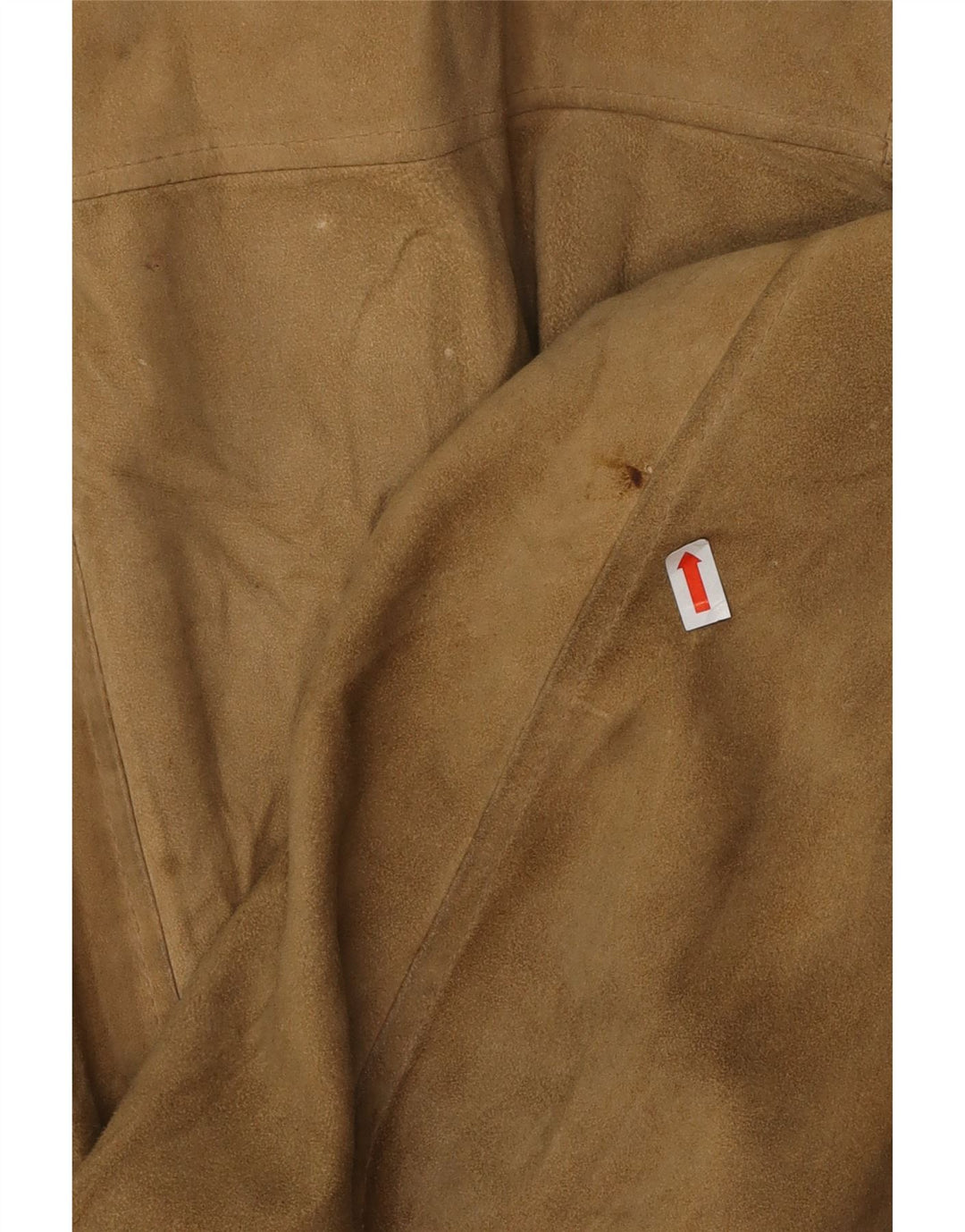 VINTAGE Veste bomber en daim homme UK 38 Cuir beige moyen