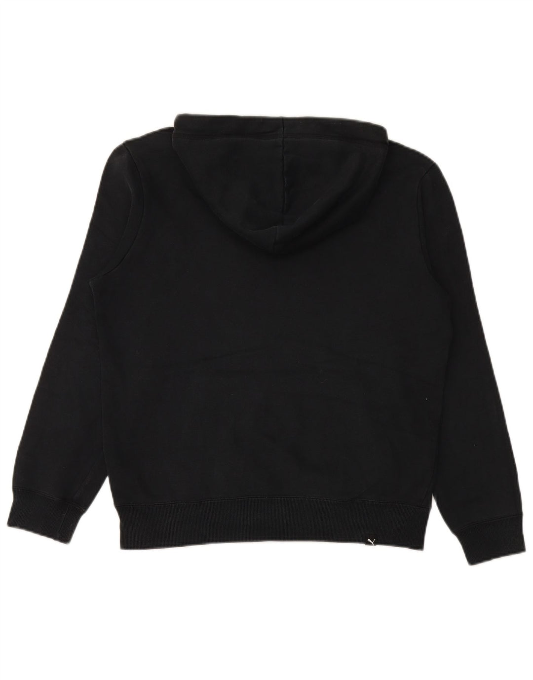 PUMA Pull à capuche graphique pour hommes, petit, en coton noir