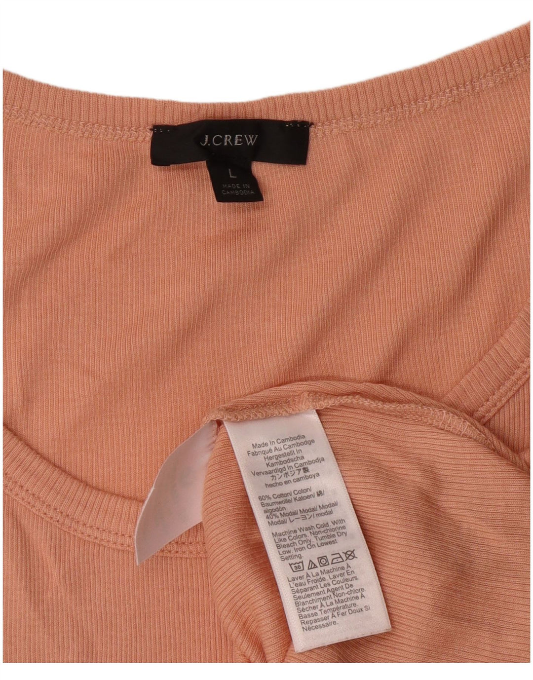 J. Crew Débardeur Femme UK 14 Large Orange Coton