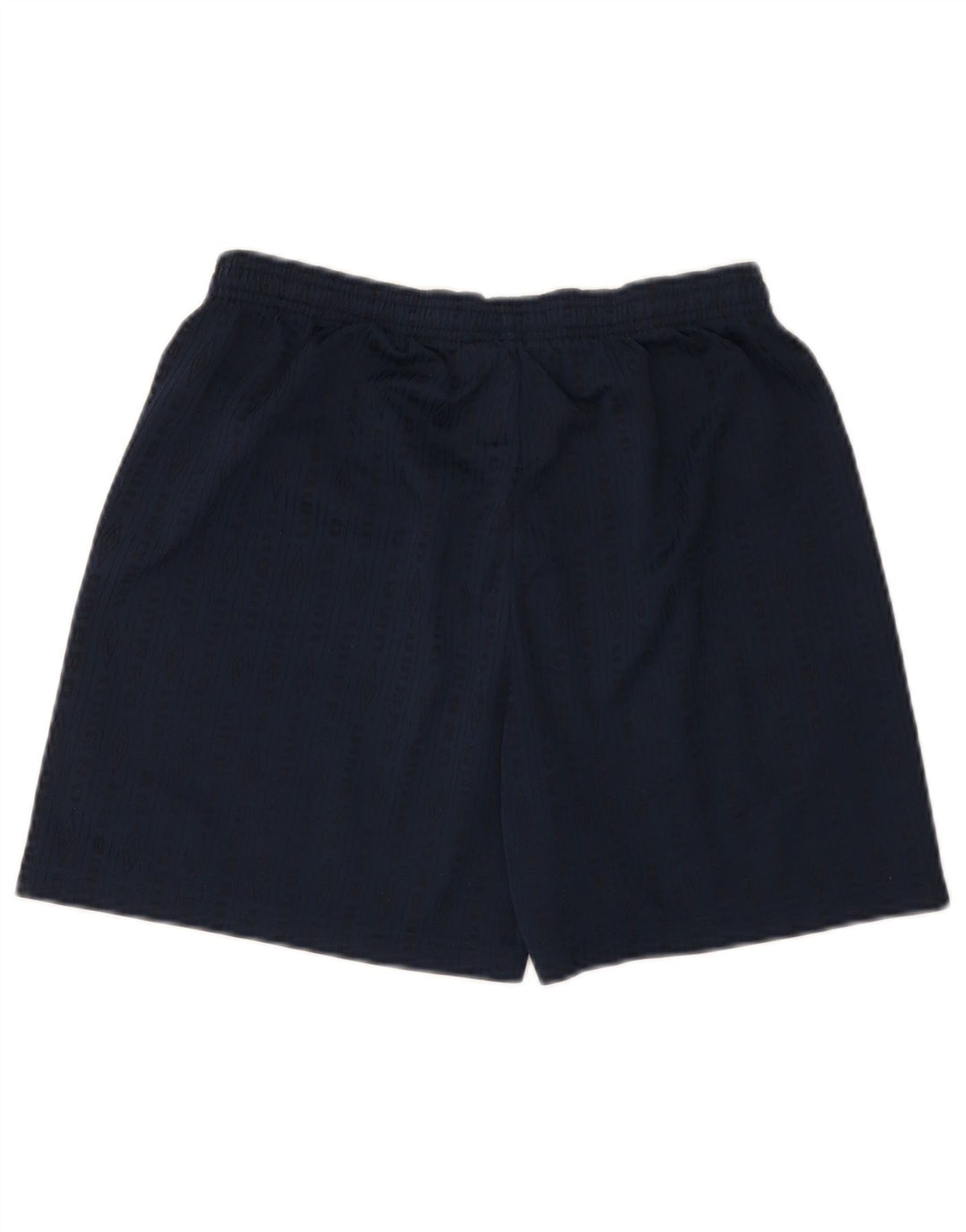 Umbro Short de Sport Graphique Homme Bleu Marine Rayé Moyen Polyester