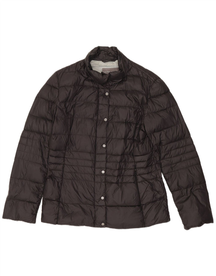 Laura Ashley Veste rembourrée pour femme UK 12 Medium Noir