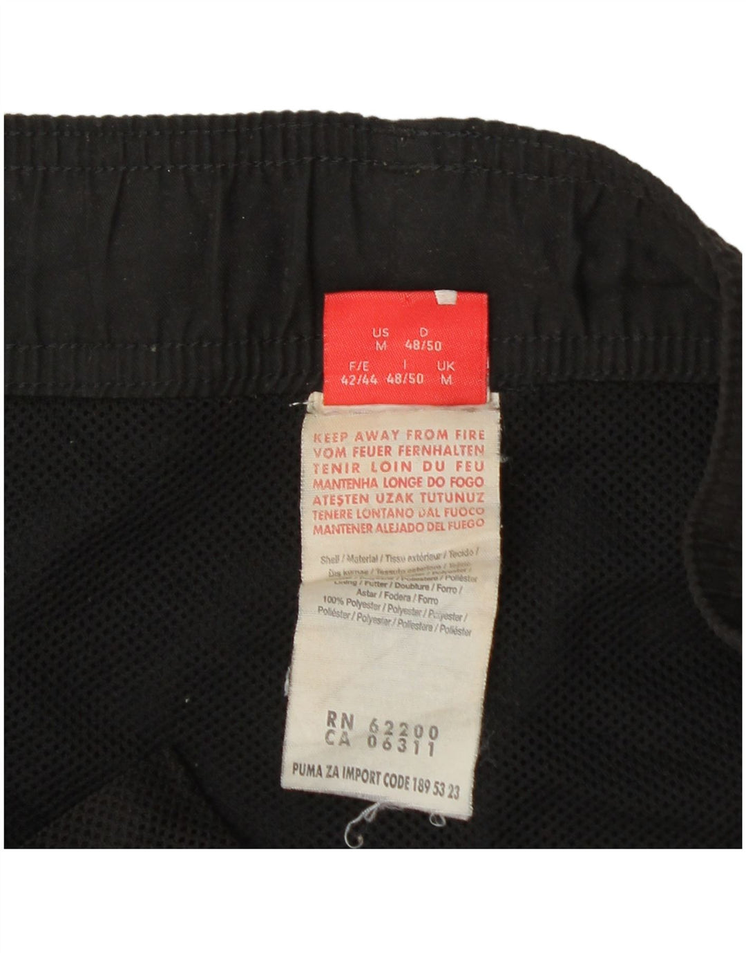 Puma Short Graphic Sport Homme Noir Moyen Polyester