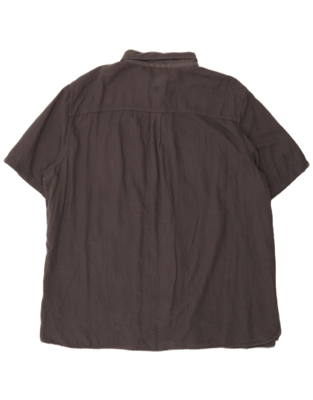 Fat Face Chemise à manches courtes pour homme Coupe régulière 3XL Gris Coton