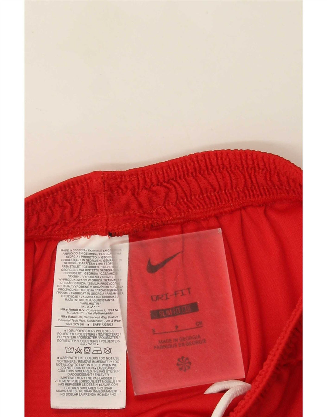 Nike Short de sport Dri Fit Slim Fit pour homme en polyester rouge Taille S