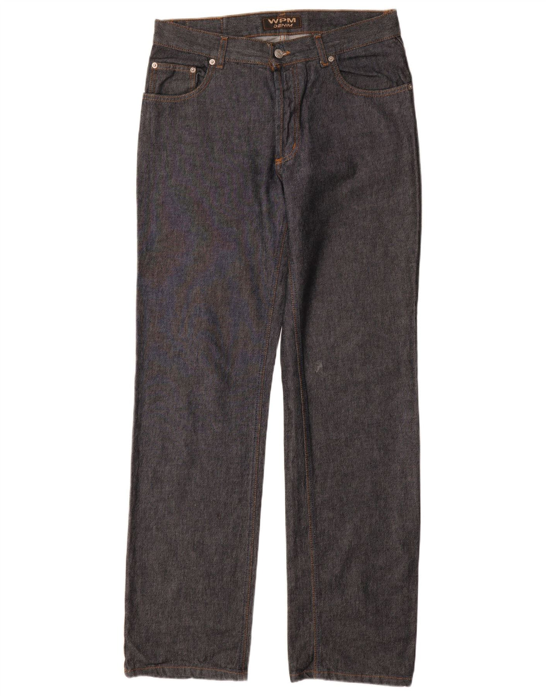 WAMPUM Jean droit homme IT 48 Medium W33 L35 bleu marine coton