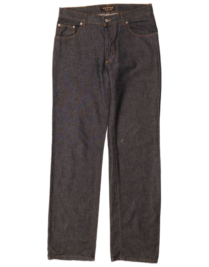 WAMPUM Jean droit homme IT 48 Medium W33 L35 bleu marine coton