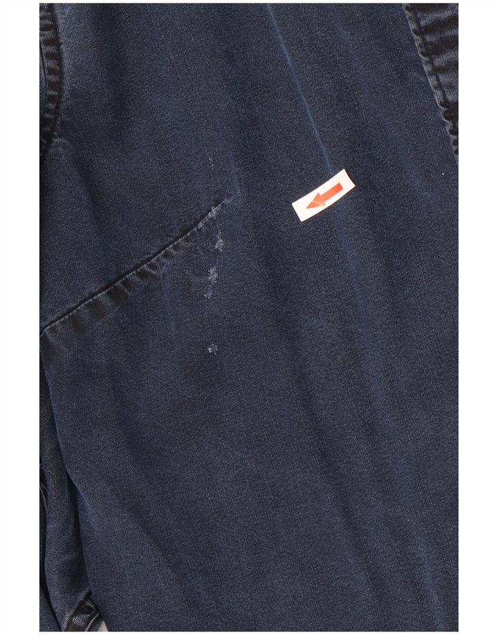 Lee Chemise en jean coupe régulière pour femme UK 10 Small Bleu marine Lyocell