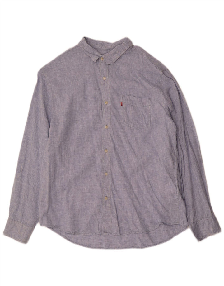 Levi's Chemise Standard Homme Bleu Lin