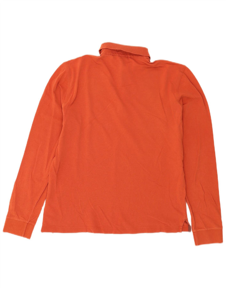 Hugo Boss Polo à manches longues pour homme Petit Orange