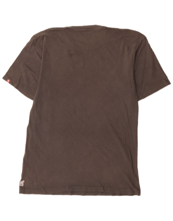 DC T-Shirt Graphique Homme Grand Gris Coton