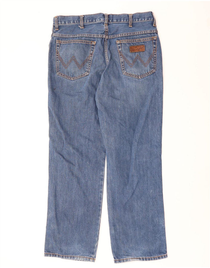 Wrangler Jean Droit Ohio W34 L30 Homme Bleu Coton