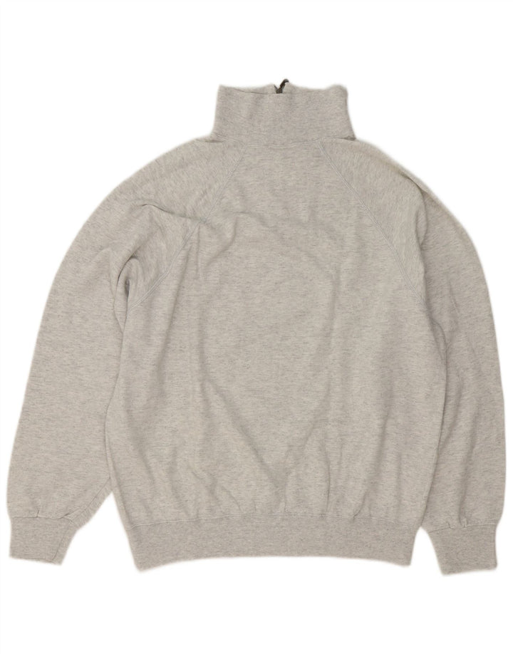 Champion Sweat-Shirt Col Zippé Homme Gris Moyen Moucheté Coton