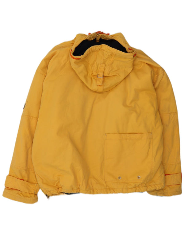 Napapijri Veste anorak à capuche Geographic Graphic pour homme UK 40 Large Jaune