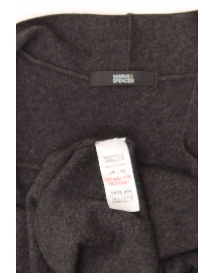 Marks & Spencer Pull cardigan sans manches pour femme UK 12 Gris moyen