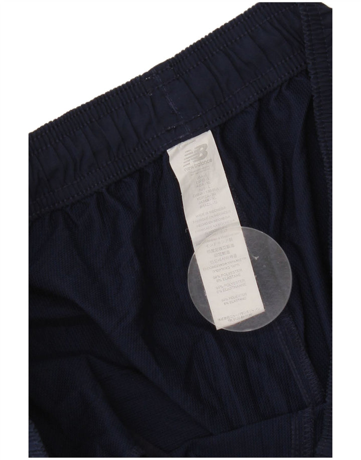 New Balance Pantalon de Survêtement Homme Large Bleu Marine Polyester