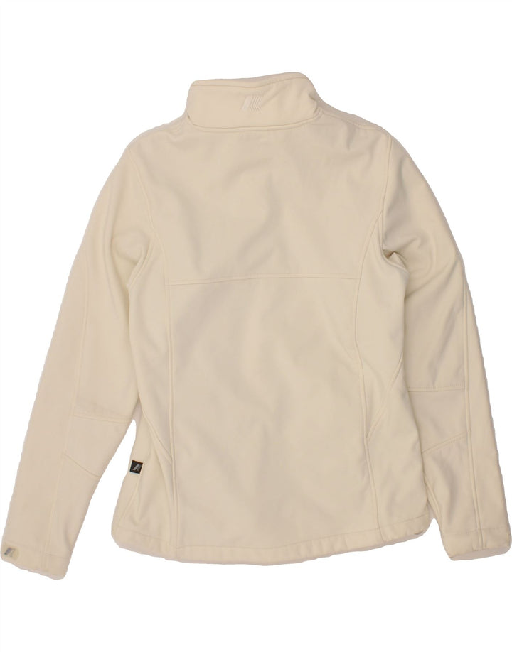 K-WAY Womens Tracksuit Top Jacket EU 38 Medium White Polyester Vintage K-Way and Second-Hand K-Way from Messina Hembry 