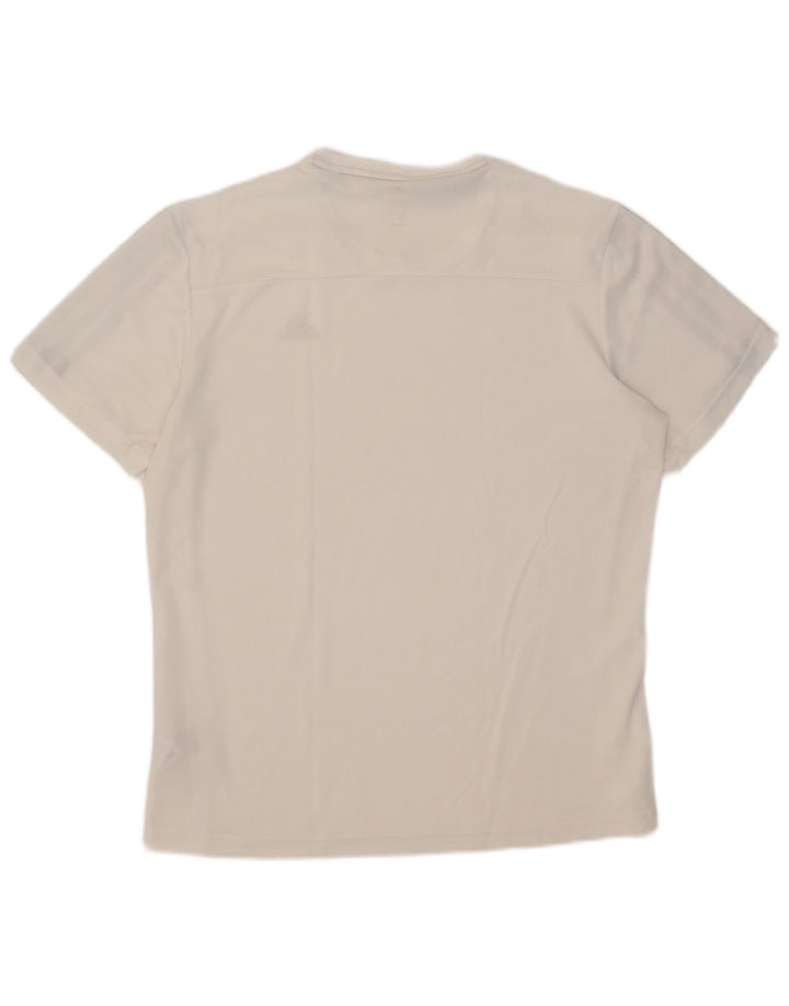 Adidas Hommes Climalite T-Shirt Haut Moyen Blanc Polyester