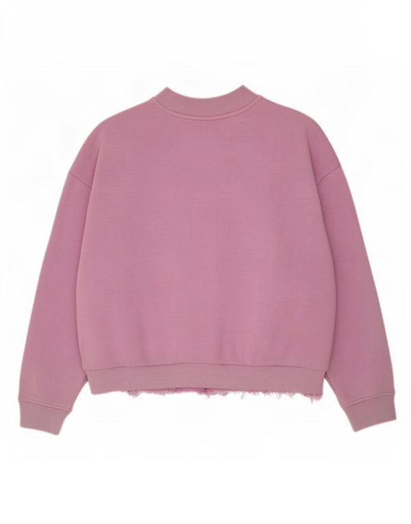 Adidas Sweat-shirt surdimensionné pour femme UK 16/18 Grand coton rose
