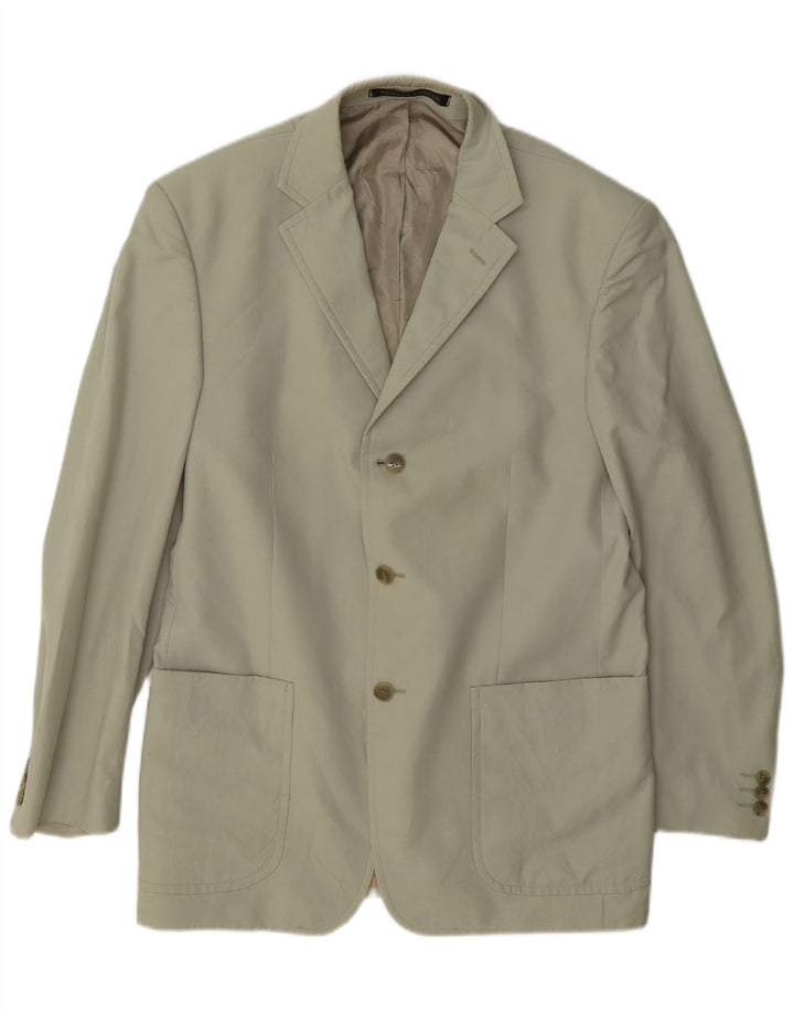 Marks & Spencer Veste blazer à 3 boutons pour homme UK 40 coton beige moyen