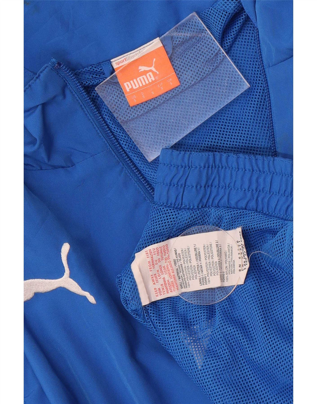 Puma Veste de survêtement pour homme Petit Bleu Colorblock Polyester Sports