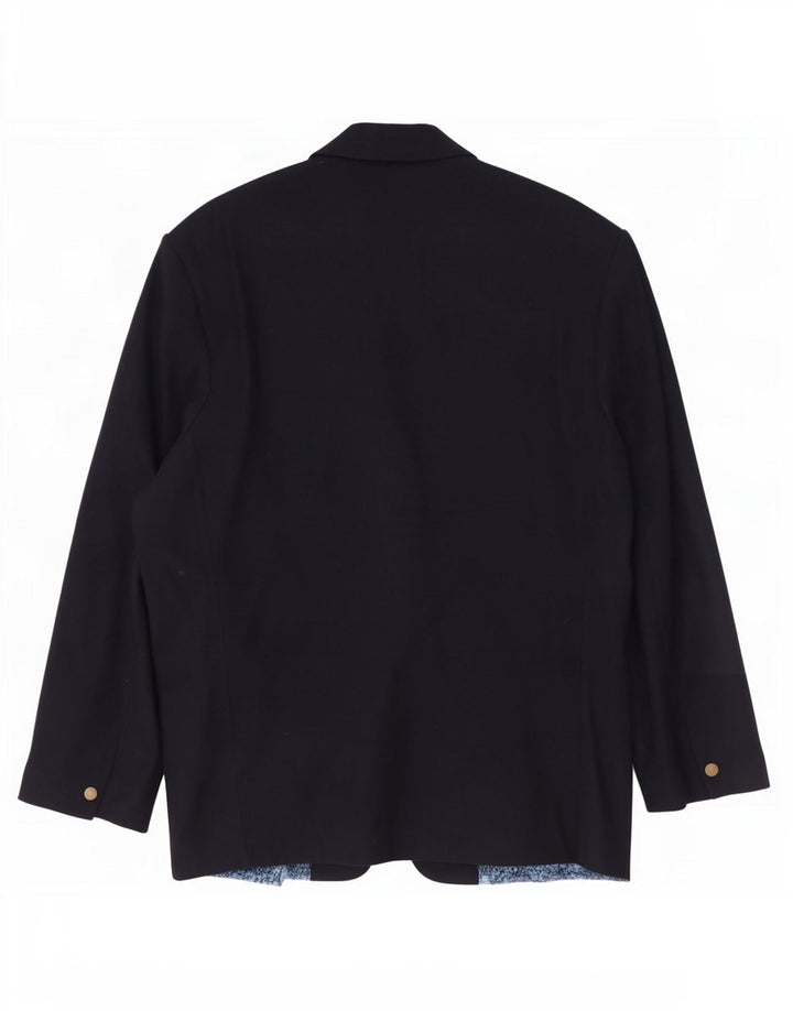 Pollini Veste blazer à 2 boutons pour homme UK 38 en laine bleu marine moyen