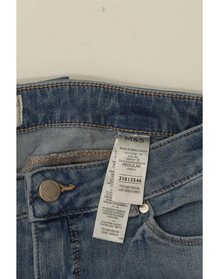 Marks & Spencer Jean droit Sienna pour femme UK 14 Medium W30 L30 Bleu