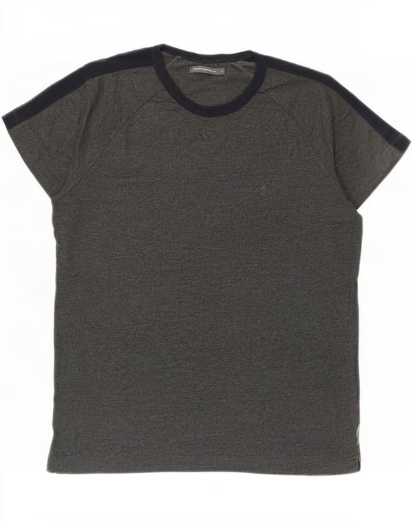 French Connection T-Shirt Homme XL Gris Colorblock Coton
