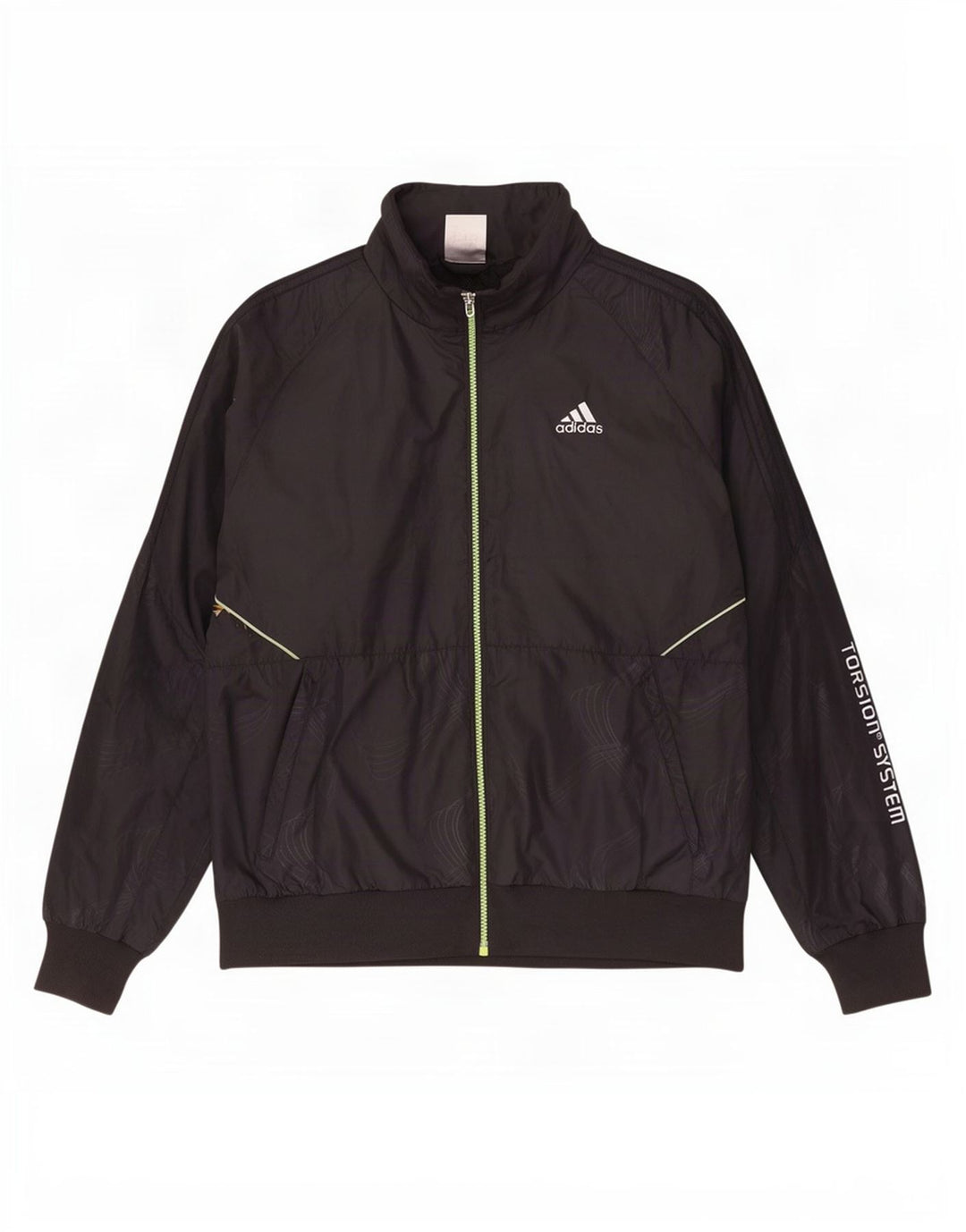 Adidas Veste de survêtement graphique pour homme Noir moyen Polyester
