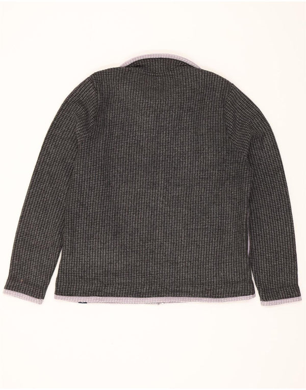 Weird Fish Veste polaire pour femme UK 16 Large Gris Polyester