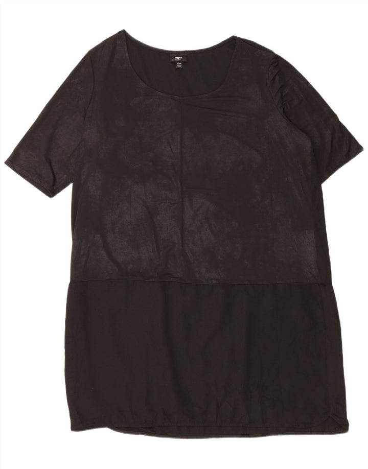 MOSSIMO Robe droite pour femme UK 20 2XL Noir Polyester