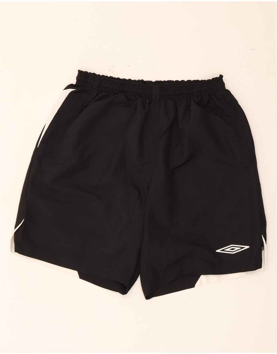 Umbro Short de Sport Homme Large Noir Polyester Colorblock