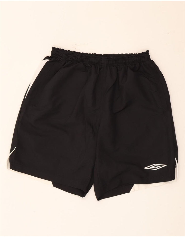 Umbro Short de Sport Homme Large Noir Polyester Colorblock