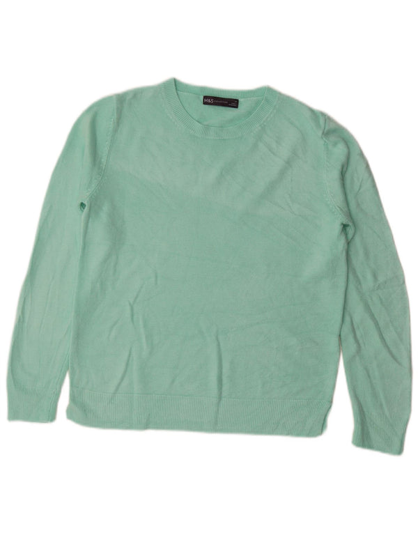 Marks & Spencer Pull col bateau pour femme UK 10 Small Turquoise