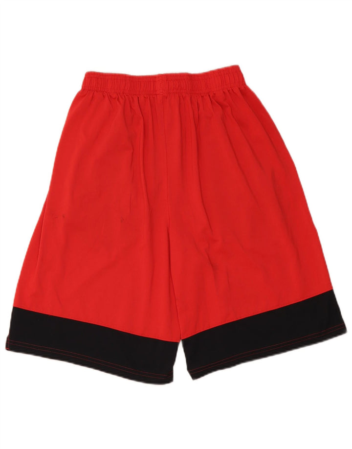UNDER ARMOUR Short de Sport Homme Rouge Moyen Colorblock Polyester