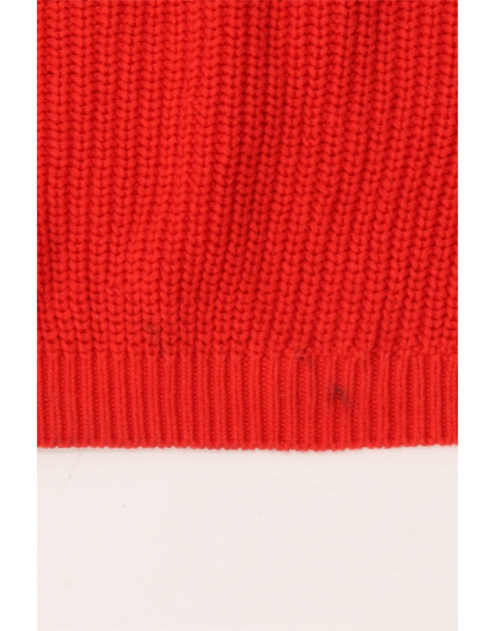 Zara Pull Col Roulé Homme XL Rouge Coton