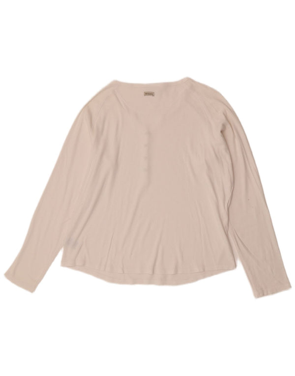 Columbia Haut à manches longues pour femme UK 18 XL Blanc Coton