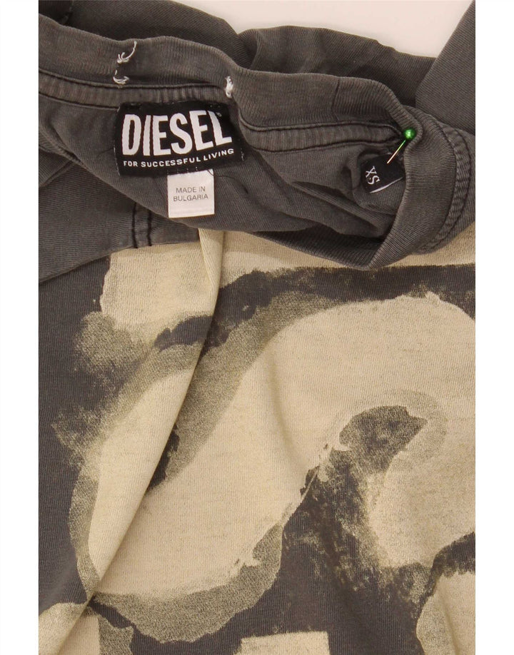 Diesel T-Shirt Graphique Top XS Kaki Homme