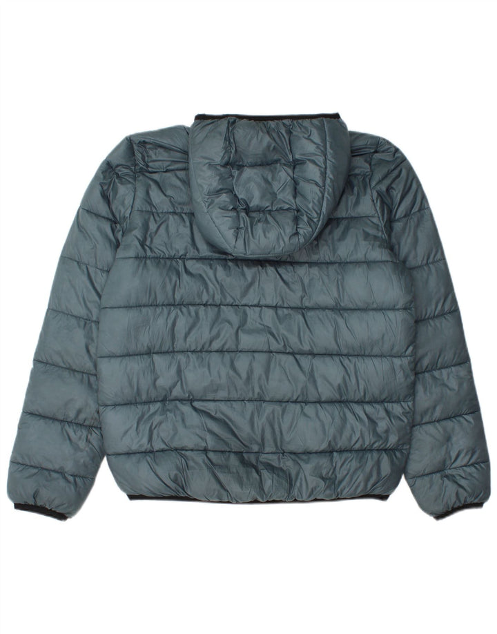 Champion Veste matelassée à capuche pour homme UK 36 Petit Bleu Polyester