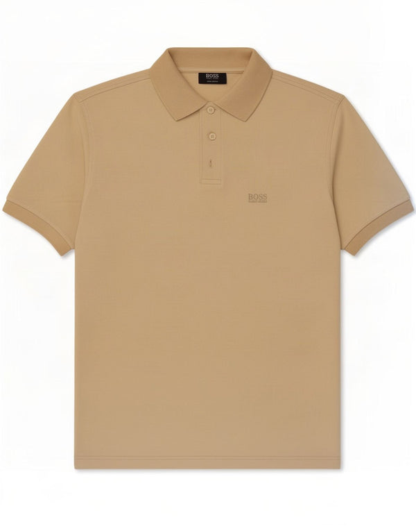 Hugo Boss Polo Homme Large Beige Coton