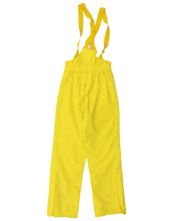 vintage Womens Dungarees Ski Pantalon EU 34 XS Jaune Polyamide